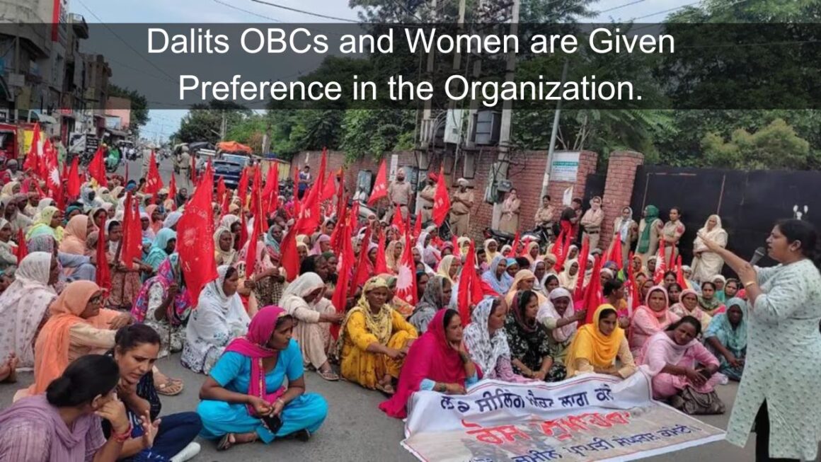 Dalits OBCs and Women are Given Preference in The Organization.