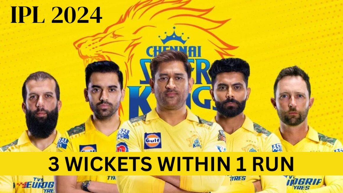 1st IPL Match 2024 CSK vs RCB | 3 Wickets Within 1 Run