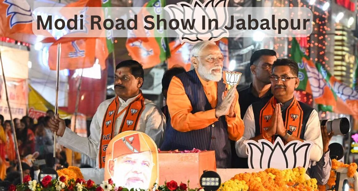 Saffron Color With Modi Magic in Jabalpur Road Show