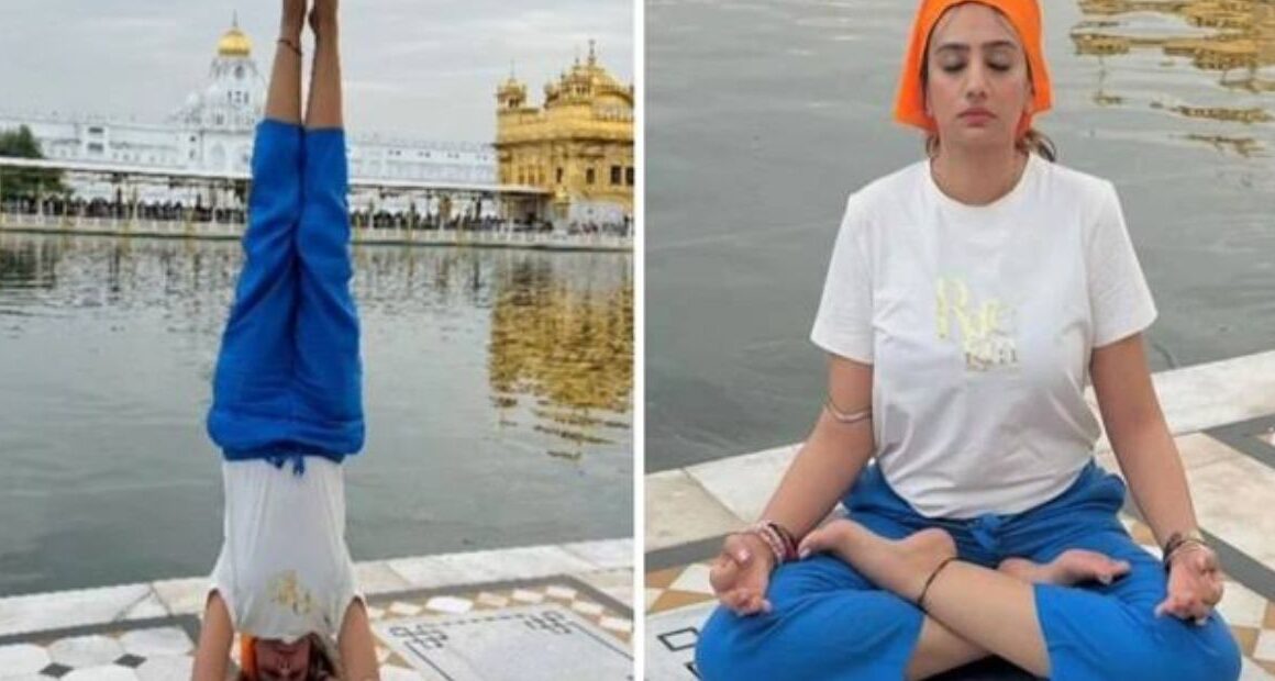 Doing Yoga in the Golden Temple by Instagram Influencer