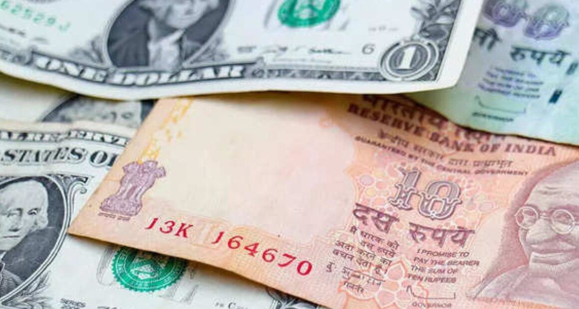 The Indian Rupee Hits the Lowest Record against The US Dollar