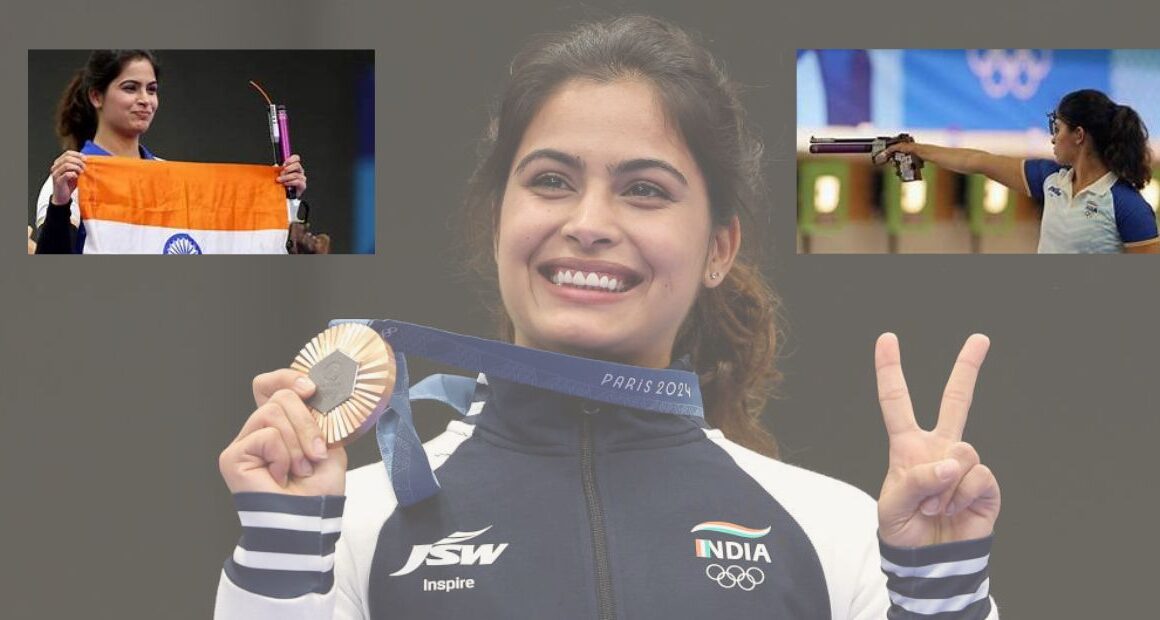 First Medal from Paris Olympics | Manu Bhaker in Air Shooting