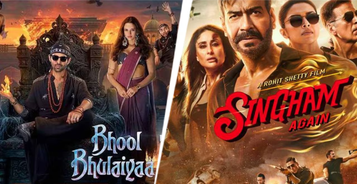 Singham Again Vs Bhool Bhulaiyaa 3