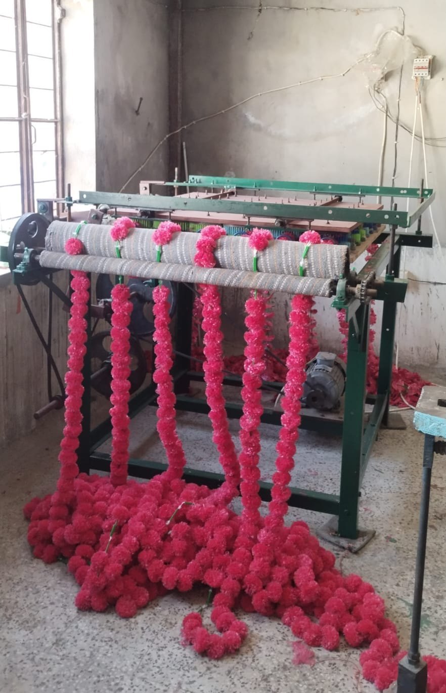 34- Year Old Innovator Making Garland Machine In Hyderabad